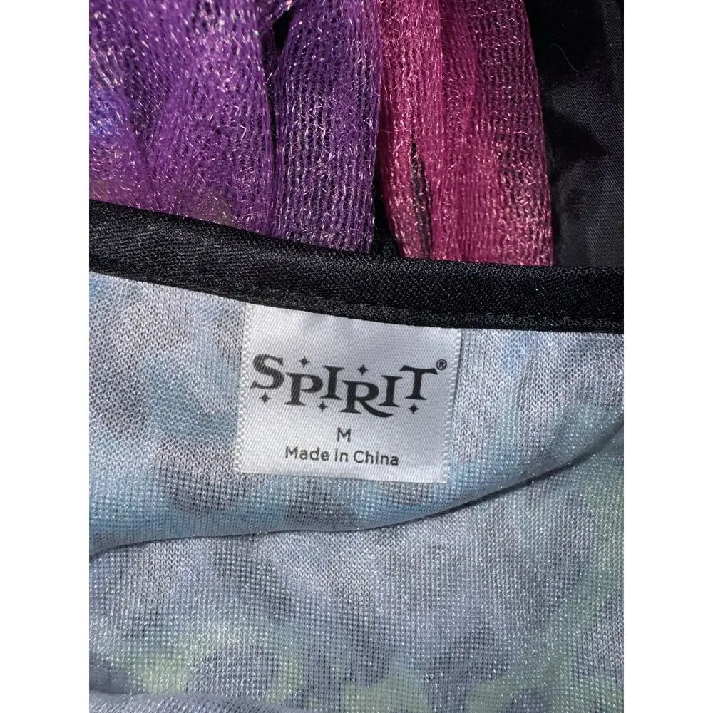 Spirit Girls Rainbow Leopard Cat Costume, Size M